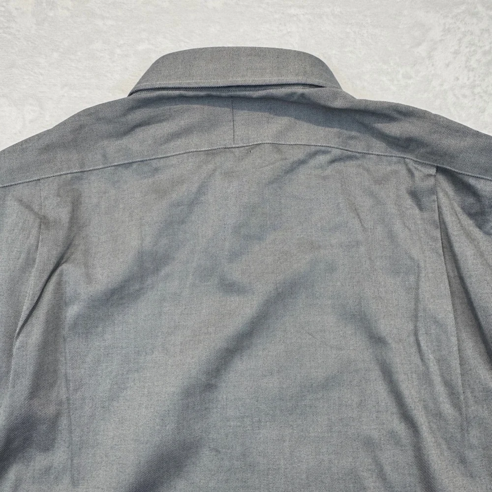 Polo Ralph Lauren Men 17 34/35 Slim Fit Easy Care Grey Dress Shirt NWT